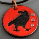 Raven Silhouette pendant